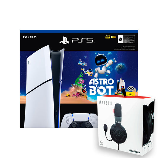 PlayStation 5 Slim Digital + Astrobot + Cascos AIZEN